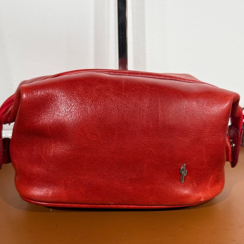 Cardon Red Leather Crossbody Bag
